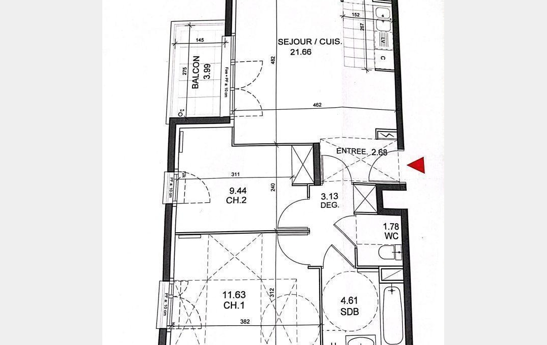 DFC Immobilier : Appartement | TREMBLAY-EN-FRANCE (93290) | 55 m2 | 210 000 € 